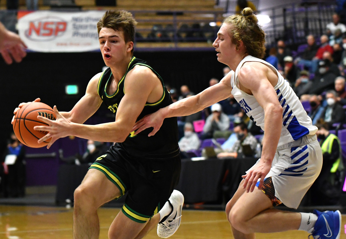 West Linn South Medford boys basketball Taylor Balkom 5